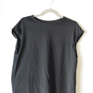 Source Unknown Classic Black Short Sleeve Top